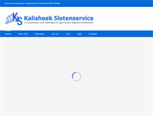 Tablet Screenshot of kalishoekslotenservice.nl